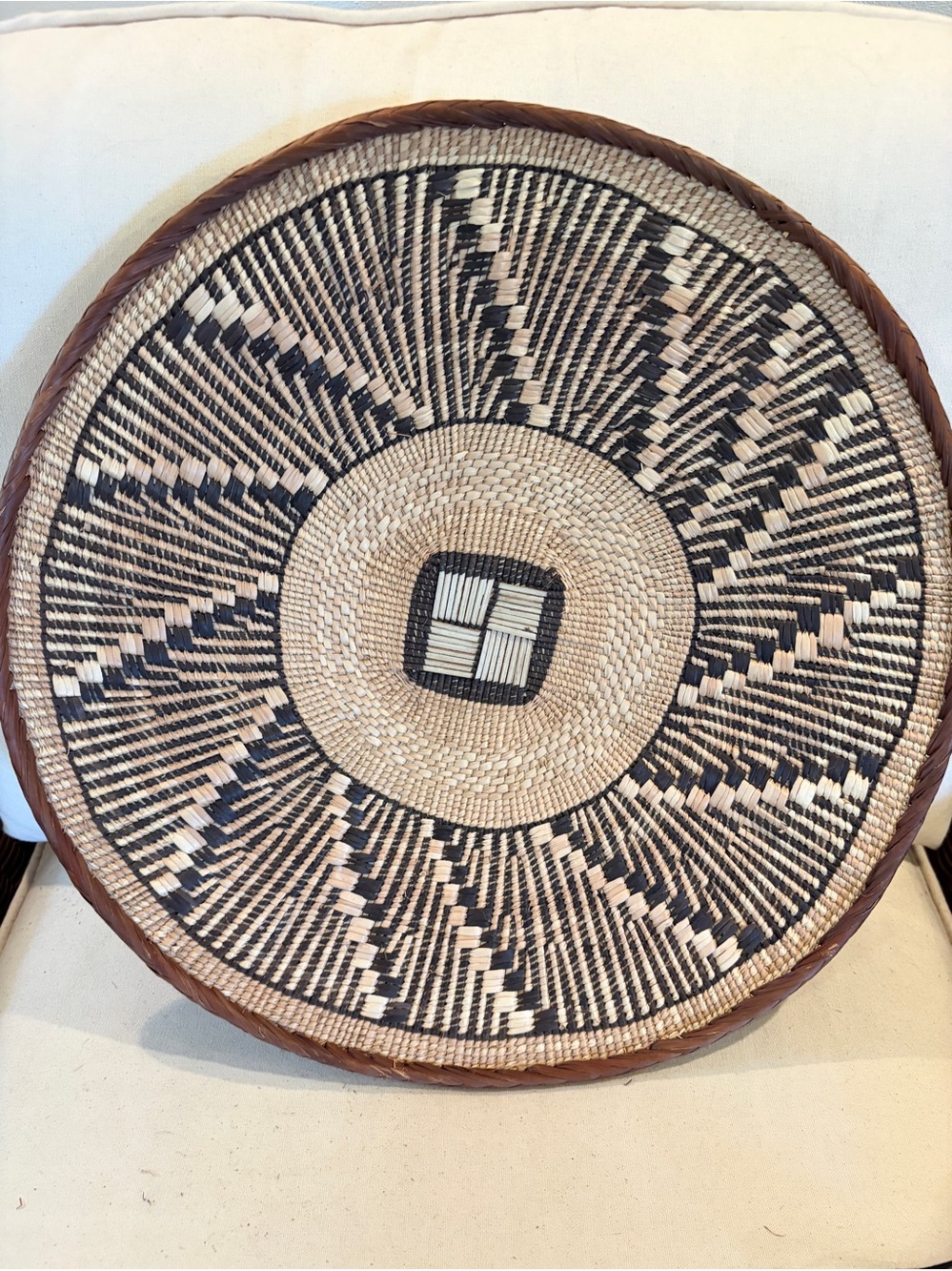 NEW Africa Woven Basket. Made by the Binga people of Zambia/Zimbabwe